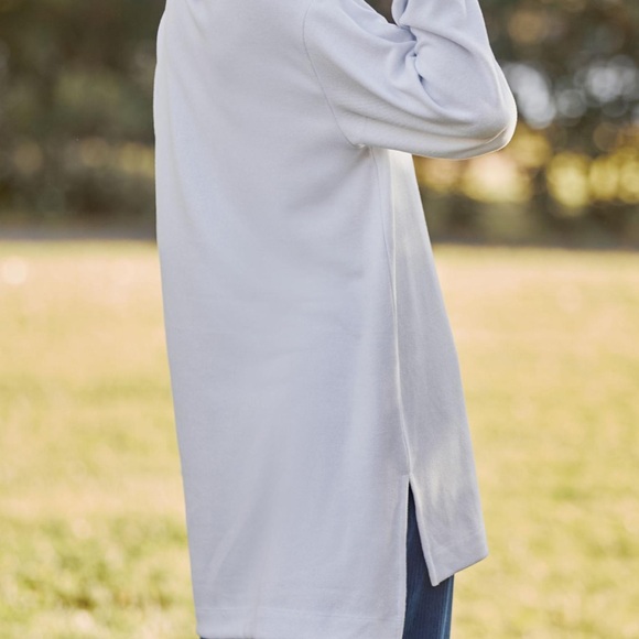 NWT ANTHROPOLOGIE COWL NECK TUNIC TOP IN SKY - Picture 14 of 14